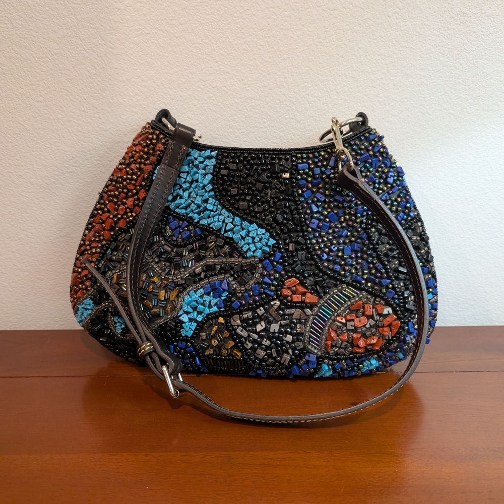 Multicolor Beaded Women's Bag